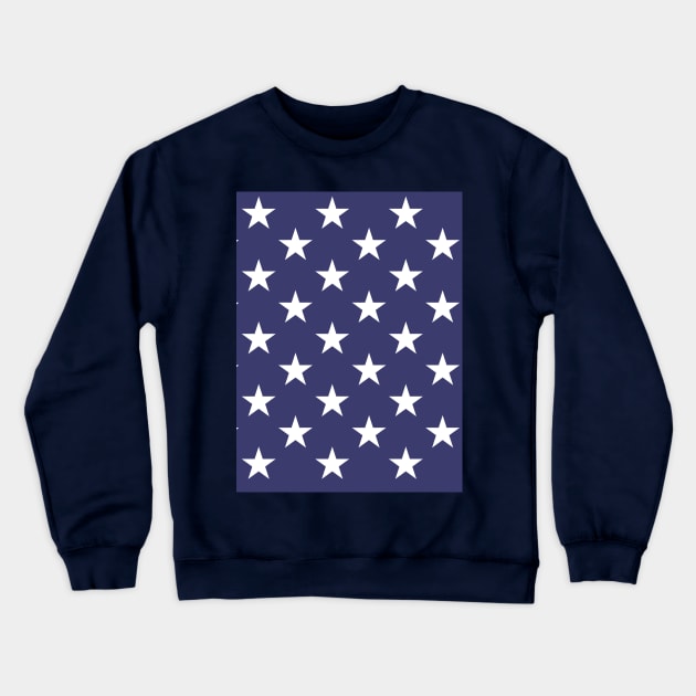 USA American Flag Patriotic Stars Blue pattern, Trendy Design. America flag us pattern, memorial day, veterans day, Father's day gifts and decoration collection Crewneck Sweatshirt by sofiartmedia